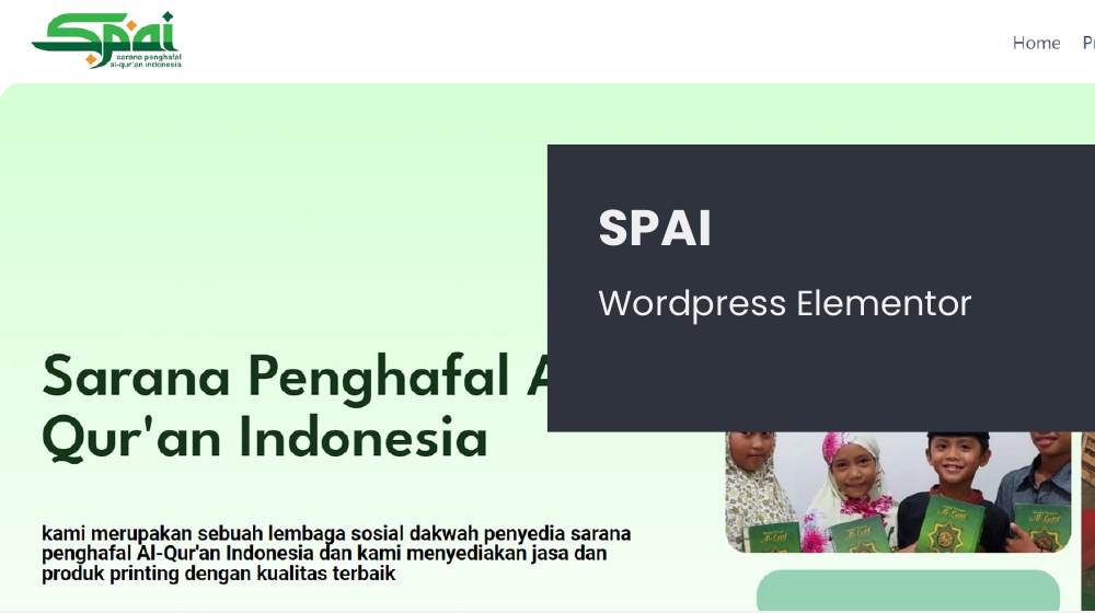 Screenshot website SPAI