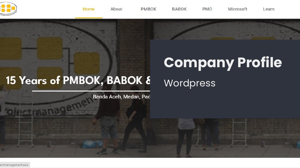 Screenshot Company Profile & Academy